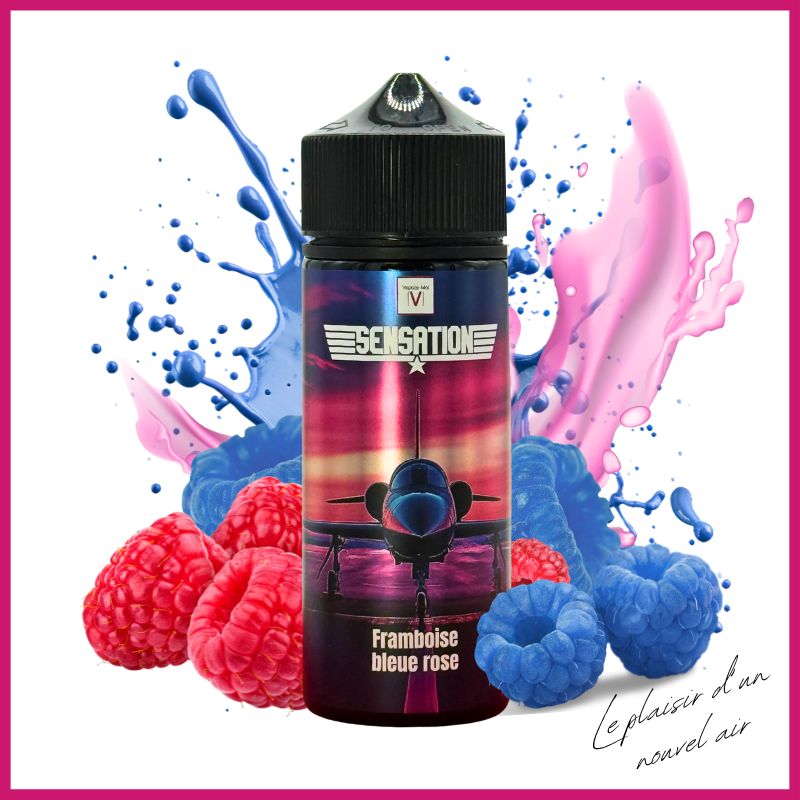 Framboise bleue rose 100ml- Vapote-Moi